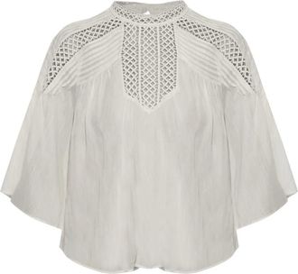 Isabel Marant Dames, Blouses & Shirts, Wit, Maat: S Linnen