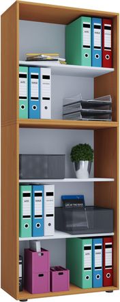 ebuy24 Ebuy24 - Estante De Madera Vcm De Pie Gabinete De Archivo De Ahorro De Espacio Dimensiones Aprox. An. 70 X Al. 184 X T. 37 Cm Estante Elegante De Pie 