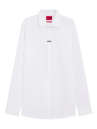 HUGO BOSS buttoned long-sleeve shirt - White