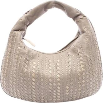 Bottega Veneta Borsa a spalla Hobo Veneta Intrecciato Pre-owned - - Pre-owned - Donna - Beige - ONE SIZE