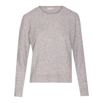 Liu Jo ECS Maglia Chiusa M/L - female - Liu Jo - Round-neck Knitwear - Gray - S - Knitwear