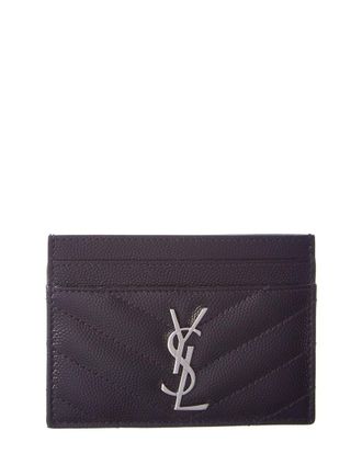 Saint Laurent Monogram Matelasse Leather Card Case