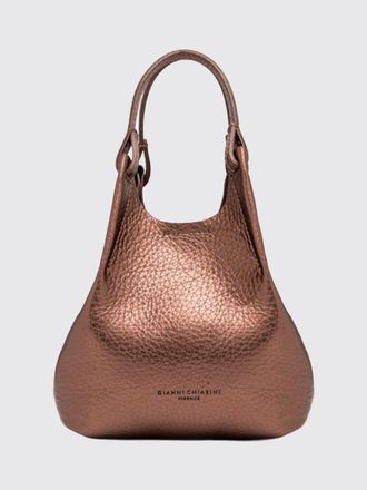 Gianni Chiarini Dua Mini Hammered Leather Handbag with Double Handle