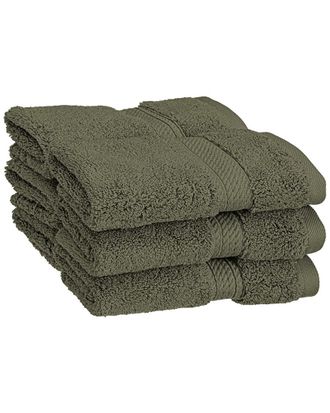 Superior Solid 6Pc Absorbent Face Egyptian Cotton Towel Set