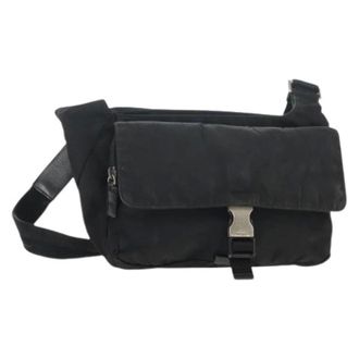 Prada Pre-owned Nylon Cross Body Bag - Dames - Pre-owned - Zwart - Maat: ONE Size Nylon