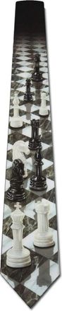 Generic Chess Ties Chess Perspective Neckties Game Tie Mens Necktie Color2344