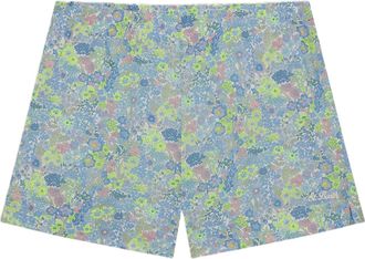 MC2 Saint Barth Light Blue Meave Cotton Shorts