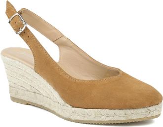 Jones Bootmaker Womens Raisa Leather Buckle Fasten Espadrilles - Tan - Size UK 6