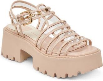 Dolce Vita Latice Strappy Sandal in Crystal Vinyl at Nordstrom, Size 6