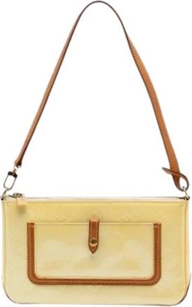 Louis Vuitton Pre-owned Mallory Mini Bag - Dames - Vintage Mini Tas - Geel - ONE Size - Leer - Vintage