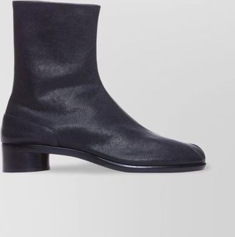 Maison Margiela block heel leather ankle boots