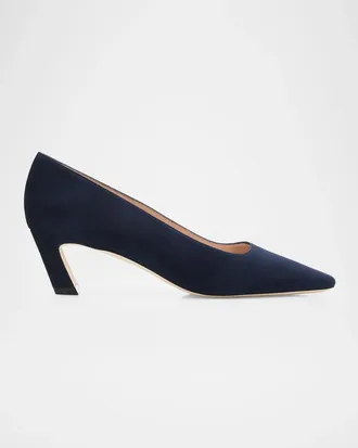 Stuart Weitzman Stassi 50MM Suede Pumps