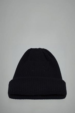Maison Margiela Logo Detailed Ribbed Beanie