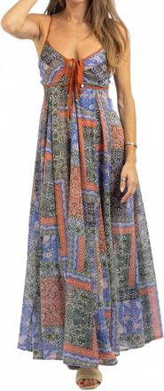 Olivaceous Solana Maxi Dress In Multicolor