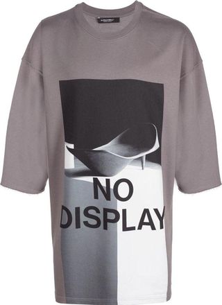 A-Cold-Wall* No Display Oversized T-Shirt Mid Grey ACWMW105MID