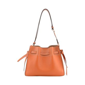 Pourchet Blossom Crossbody Bag - Dames - Schoudertassen - Oranje - ONE Size - Leer - Tassen