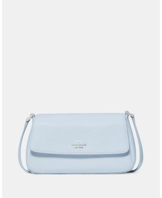 Kate Spade New York Womens Sutton Mini Flap Crossbody - Light Blue Leather - One Size