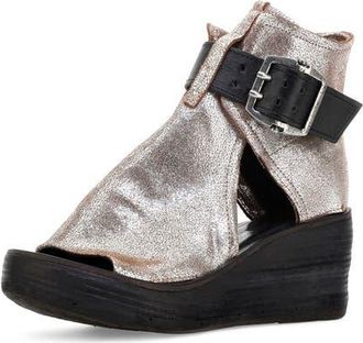 A.S.98 Naya Wedge Sandal in Platinum at Nordstrom, Size 10.5-11Us