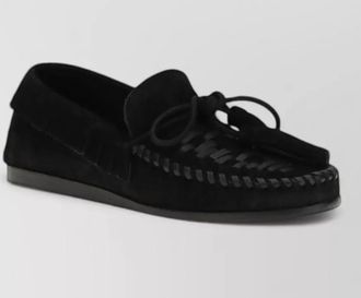 Isabel Marant suede fringed slip-on loafers