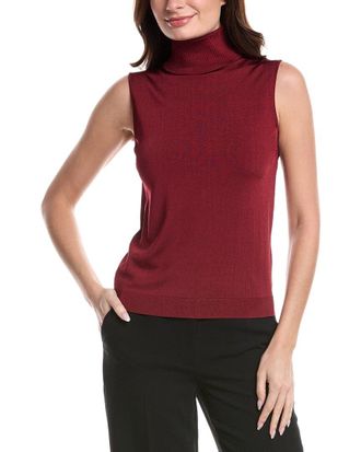 Lafayette 148 New York Sleeveless Turtleneck Shell