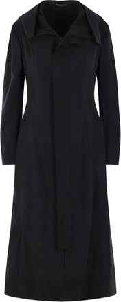 Yohji Yamamoto Jas met capuchon - Zwart