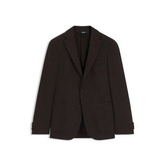 BOSS Slim-fit jacket in virgin wool