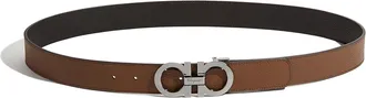 Ferragamo Men & apos;s Reversible Leather Gancini Belt
