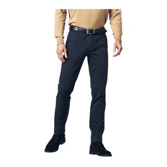 Meyer Slim-fit Trousers, male, Blue, W26, Oslo Modern Fit Chino