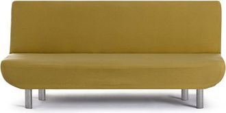 Eysa Funda de sof&aacute; 3 plazas clic clac biel&aacute;stica mostaza 180 - 200 cm