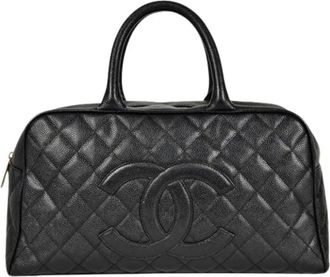 Chanel Pre-owned Handbags, female, Black, Size: ONE SIZE Pre-owned Leather chanel-bags