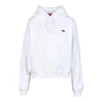 Diesel sweatshirt - Dames - Hoodies - Wit - S - Katoen - Hoodies & sweatvesten