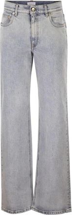 Fabiana Filippi Wide Leg Denim Jeans - Dames - Regular Fit Jeans - Blauw - S - Denim - Jeans