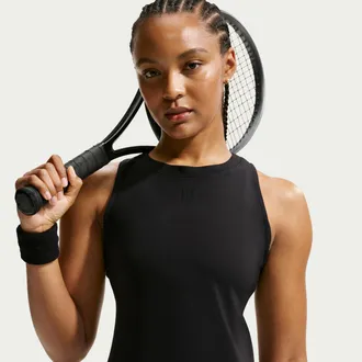 Nike Womens Court Advantage Dri-FIT Tennis Tank Top in Black | FZ6657-010