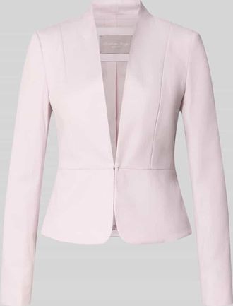 Christian Berg Fein strukturierter Blazer mit V-Ausschnitt in Hellrosa, Gr&ouml;&szlig;e 34