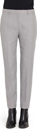 Tahari by ASL Herringbone Cigarette Pants in Heather Grey at Nordstrom, Size 14P