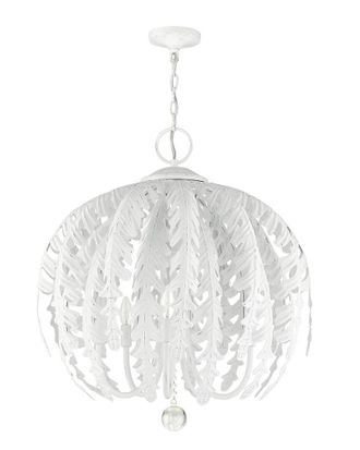 Livex Lighting Acanthus White 5 Light Chandelier