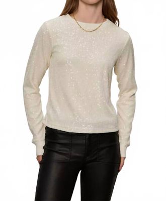 Sanctuary Sparkle Together Sweater Top In Chalk