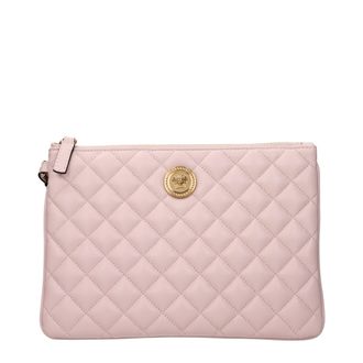 Versace Roze Leren Clutch Tas