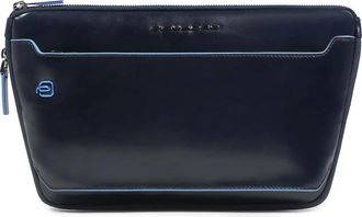 Piquadro Tassen, Dames, Blauw, ONE Size, Leer, Uitbreidbare Platte Heuptas