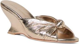Loeffler Randall Marsy Angled Wedge Sandal in Champagne at Nordstrom, Size 10.5