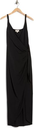 L'agence Amilia Cami Wrap Dress in Black at Nordstrom Rack, Size 14