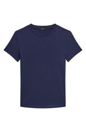 Theory Tiny Apex Organic Pima Cotton T-Shirt in Sapphire Navy at Nordstrom, Size Xx-Large