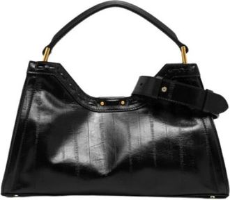 Gianni Chiarini Aurora Handtas - Dames - Handtassen - Zwart - ONE Size - Leer - Tassen