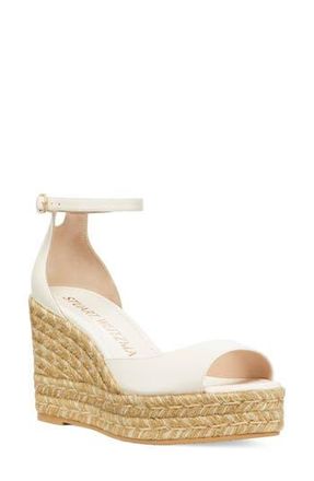 Stuart Weitzman Nudistia Espadrille Wedge Sandal in Seashell at Nordstrom Rack, Size 7.5
