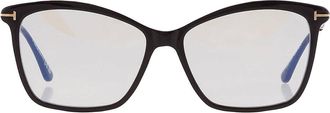 Tom Ford Blue Light Block Cat Eye Ladies Eyeglasses FT5687-B 001 56