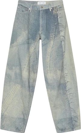 Sams&oslash;e & Sams&oslash;e Wide Jeans - Dames - Loose Fit Jeans - Blauw - W28 - Denim - Jeans