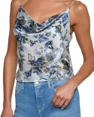 L'agence Womens Calista Silk Camisole In White