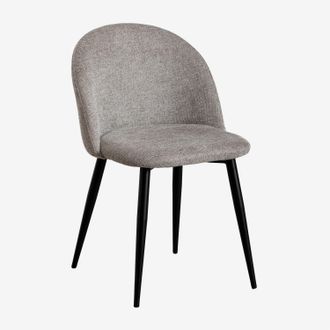 Sklum Sklum - Pack De 4 Sillas De Comedor Tapizada Y En Acero Kana