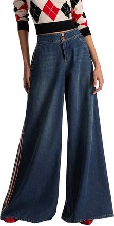 Alice & Olivia Alice + Olivia Nessi High-Rise Baggy Denim Pant