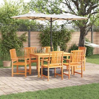 vidaXL Conjunto De Comedor De Jard&iacute;n 5 Pcs Marr&oacute;n